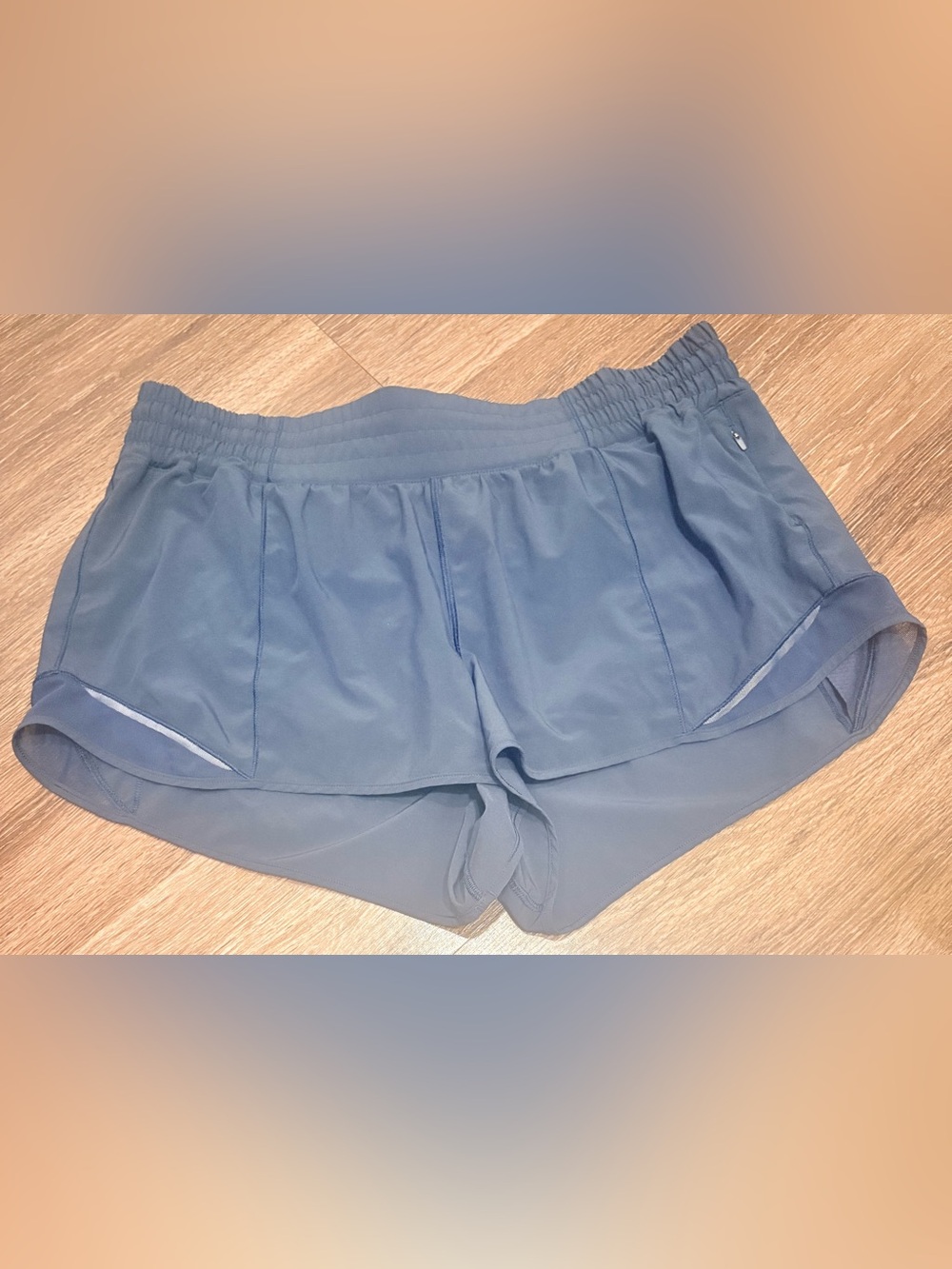 Lululemon Fast And Free Reflective High-Rise Classic Fit Shorts  Blue Size 14